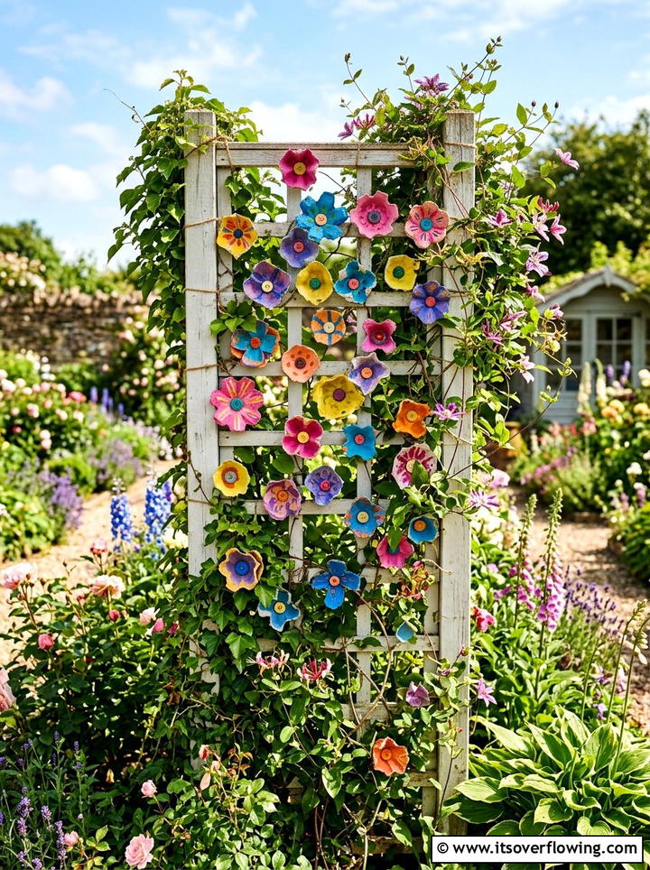 Decorative flower - 25 recycled garden ideas with egg cartons