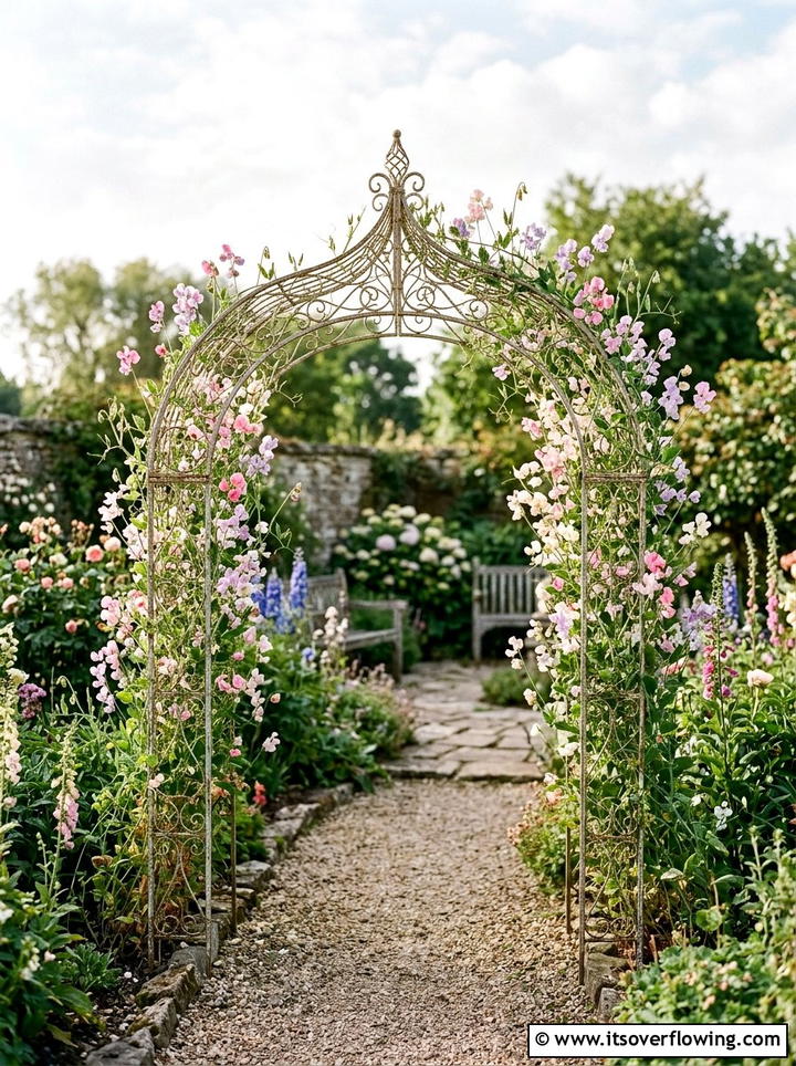 Decorative wire garden arch - 25 garden decor ideas with garden arches