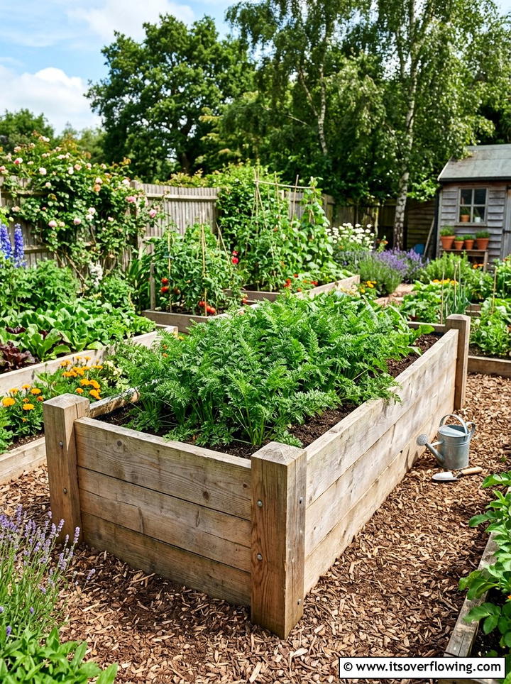Deep Wooden Raised Bed For Root Vegetables - 25 creative garden ideas with reclaimed wood beds