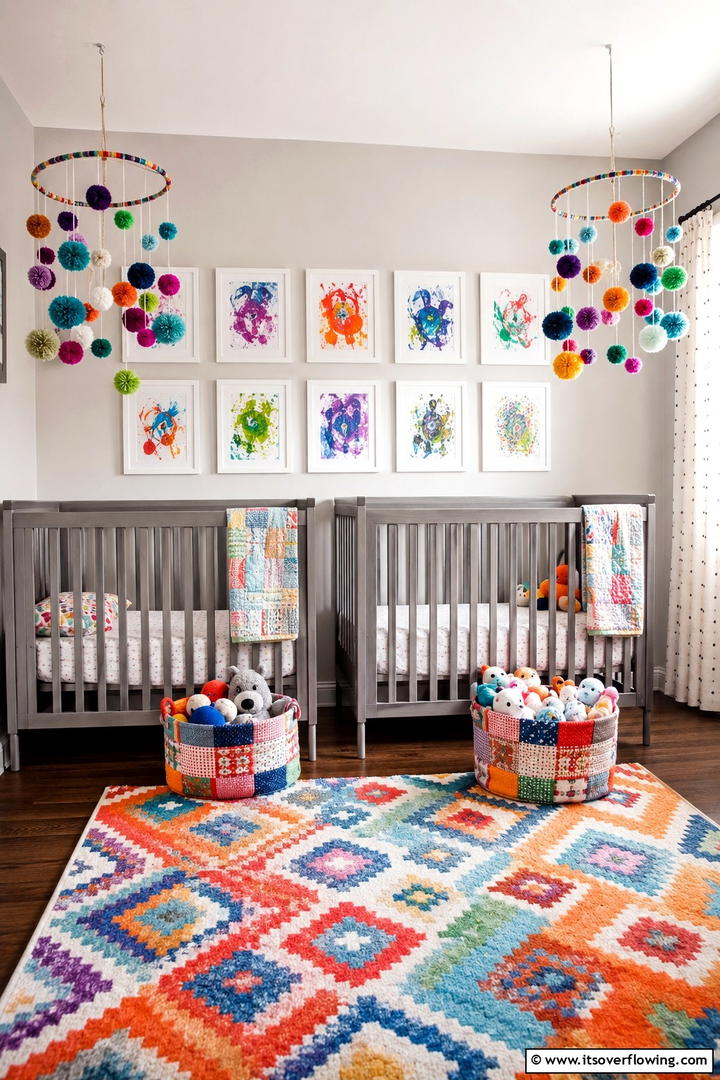 Delightful DIY Crafts - 30 Twin Nursery Ideas for Stylish & Functional Baby Spaces