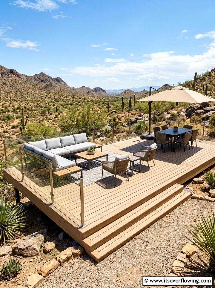 Desert Decking - 25 backyard ideas with desert landscape