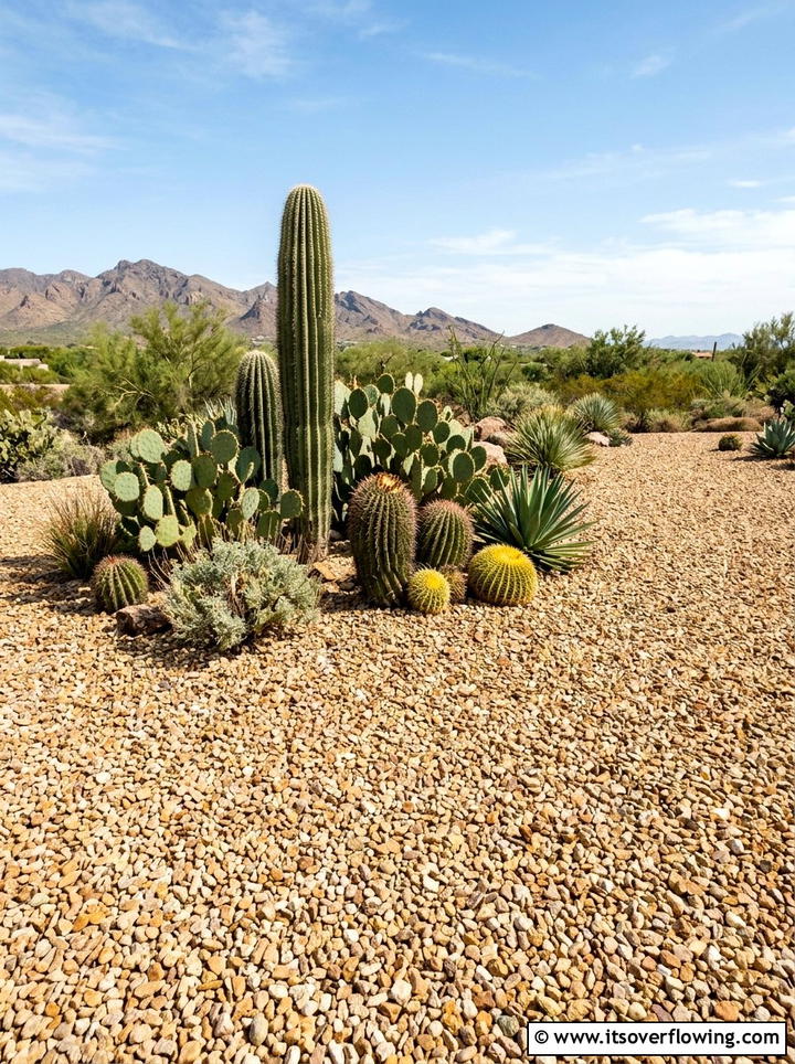 Desert Rock Mulch - 25 garden decor ideas for desert gardens