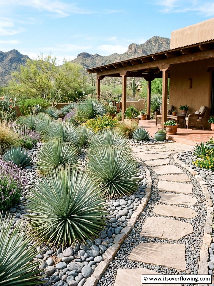 Desert Spoon Plants In Gravel Beds - 25 front porch ideas with drought tolerant plants