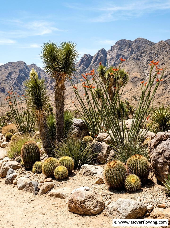 Desert succulent landscape - 25 garden ideas with succulents