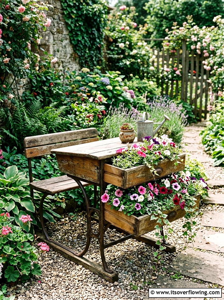 Desk garden - 25 recycled garden ideas for teachers