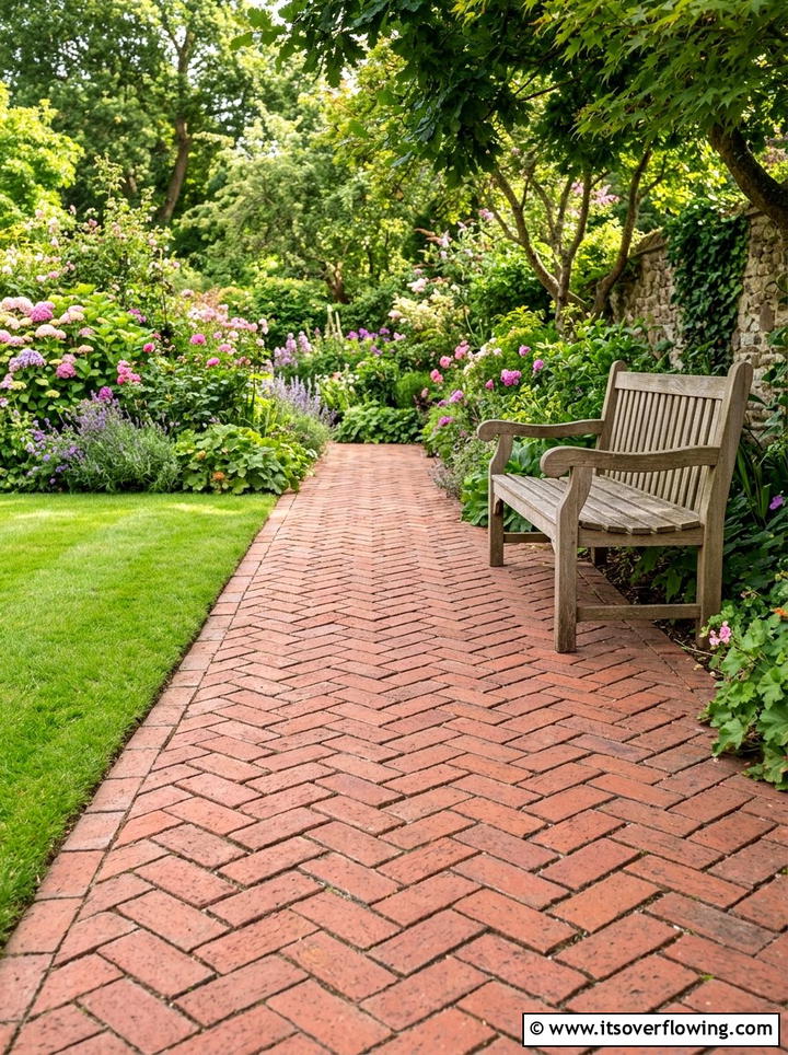 Diagonal Paver Pattern - 25 backyard ideas for narrow yards