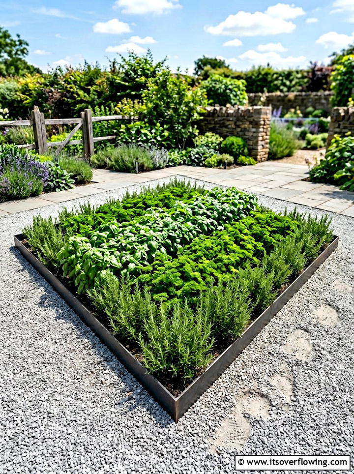 Diamond shaped herb garden - 25 creative garden ideas with geometric beds