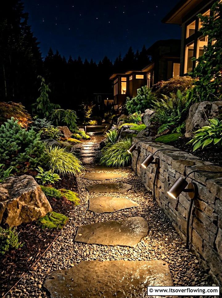 Directional Landscape Light - 25 backyard ideas with path lighting