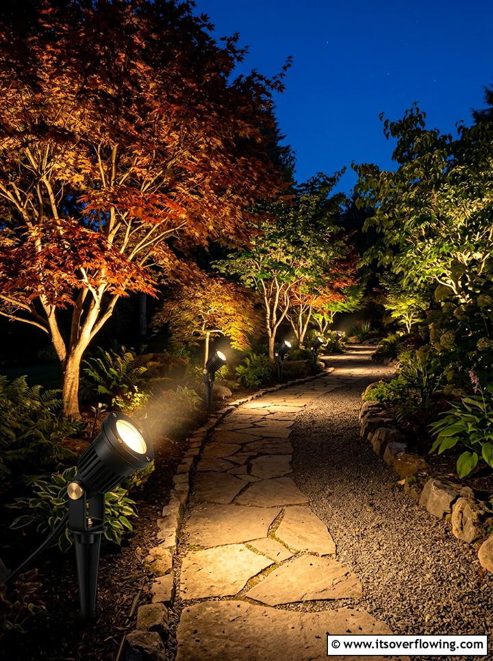 Directional Spotlights For Paths - 25 backyard decorating ideas with pathway lights