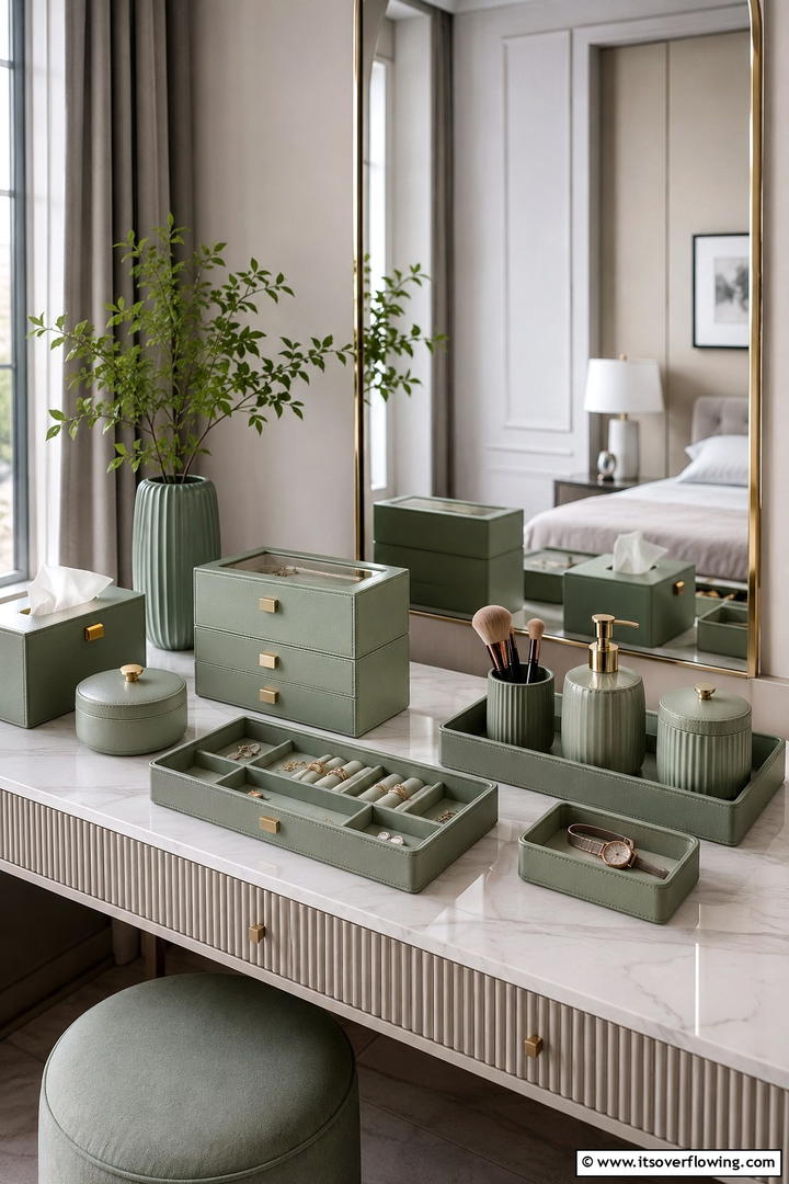 Distinct Sage Green Accessories - 30 Sage Green Bedroom Ideas for Serene Modern Spaces