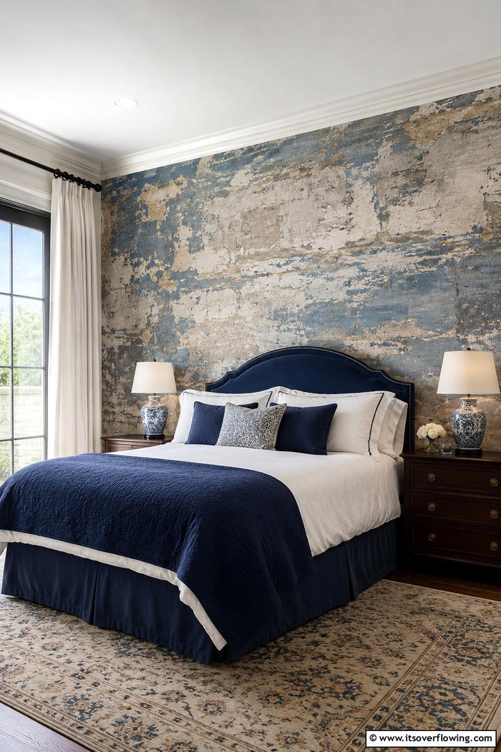Distressed Wall Painting Technique - 30 Shabby Chic Bedroom Ideas for Vintage-Inspired Spaces