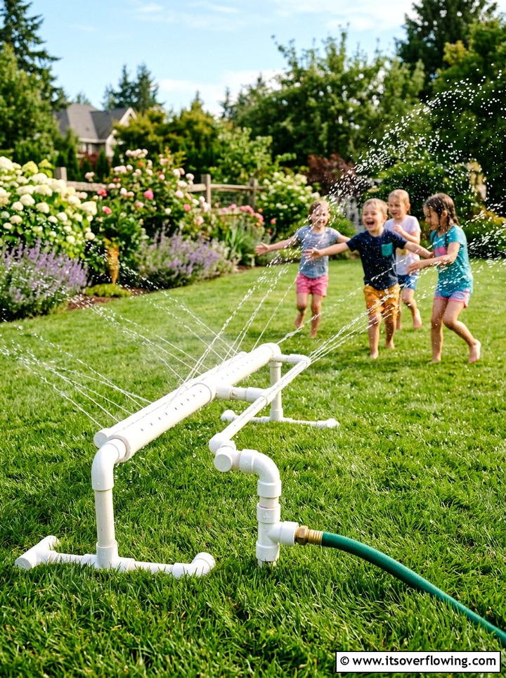 Diy garden sprinkler - 25 upcycled garden ideas with pvc pipes