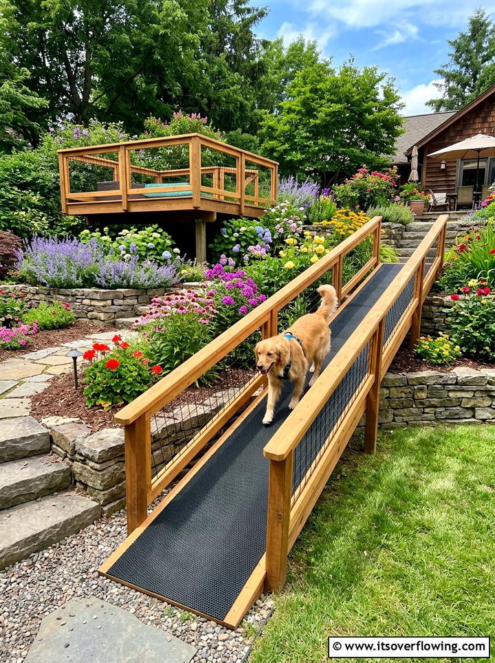 Dog Climbing Ramp - 25 backyard ideas for dogs