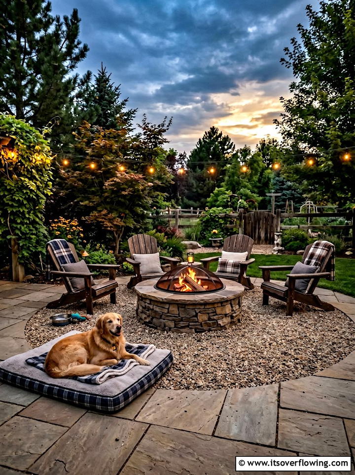 Dog Safe Fire Pit Area - 25 backyard ideas for dogs