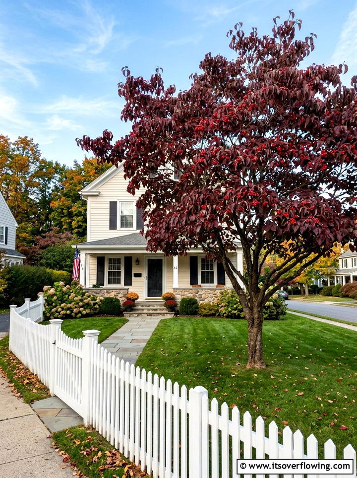 Dogwood tree leaves - 25 creative garden ideas for fall color