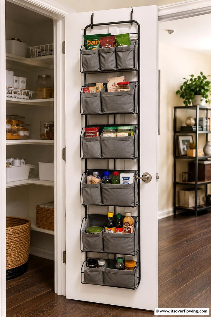 Door Mounted Organizers - 30 Tiny House Storage Ideas to Maximize Compact Living Spaces