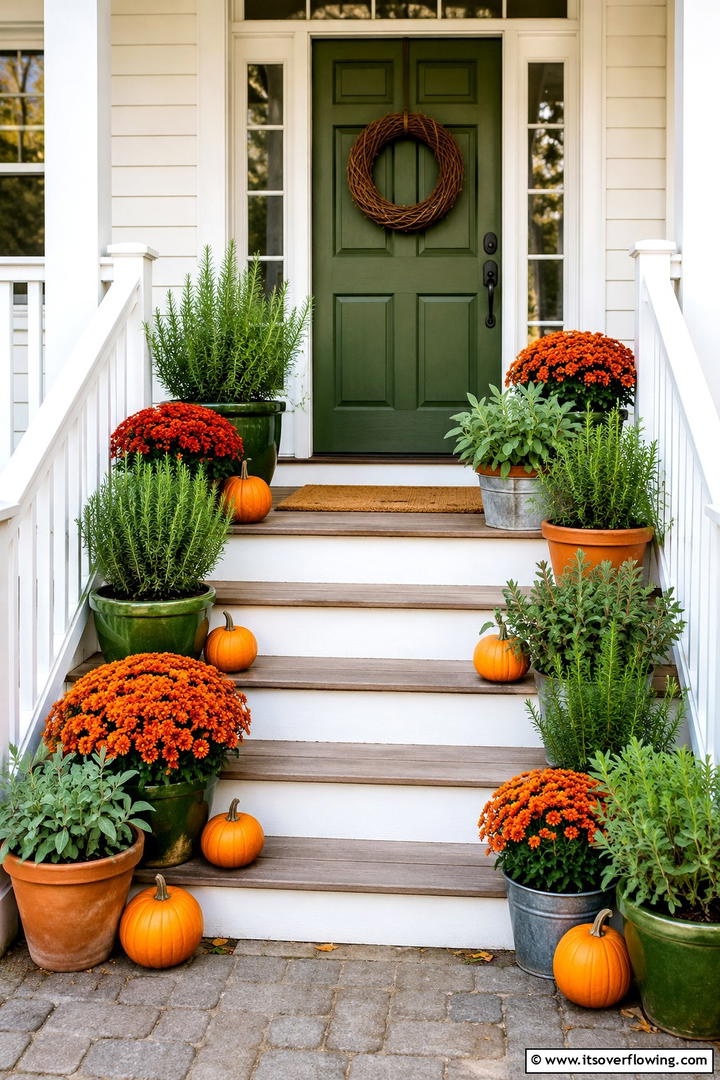 Doormat Layering Entry Statement Porch - 50 Fall Porch Decor Ideas for Welcoming Outdoor Spaces