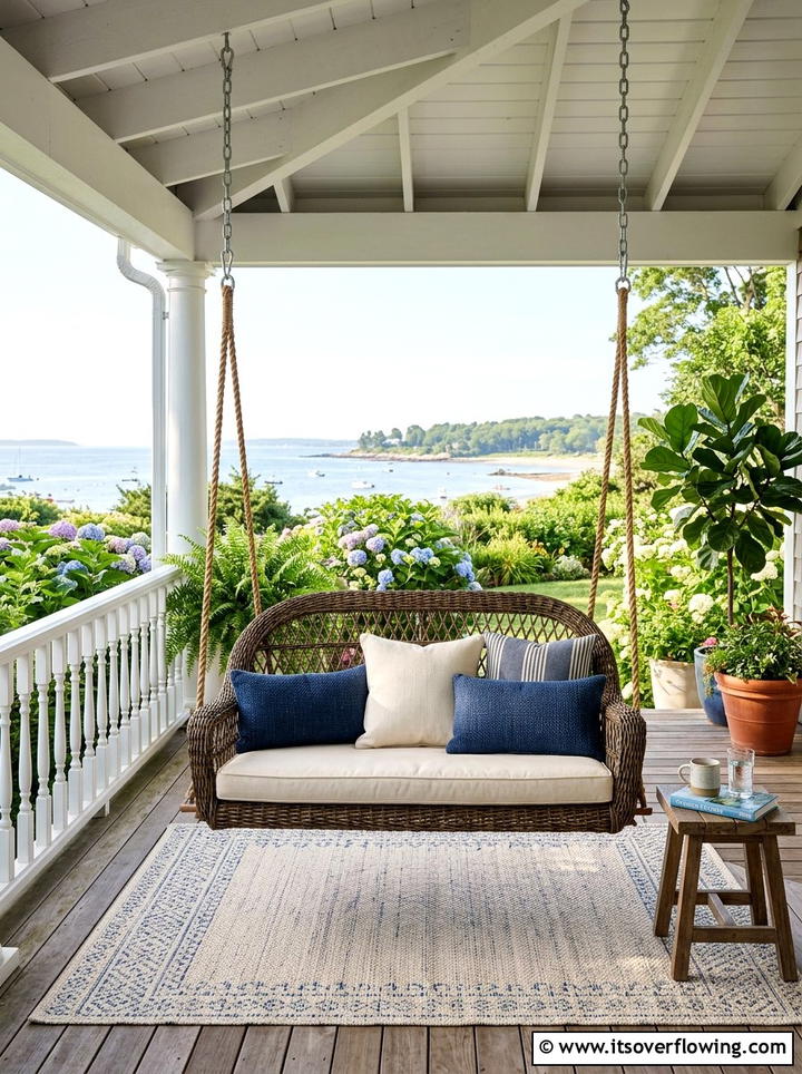 Double Hanging Chair Porch - 25 front porch ideas with hanging chair