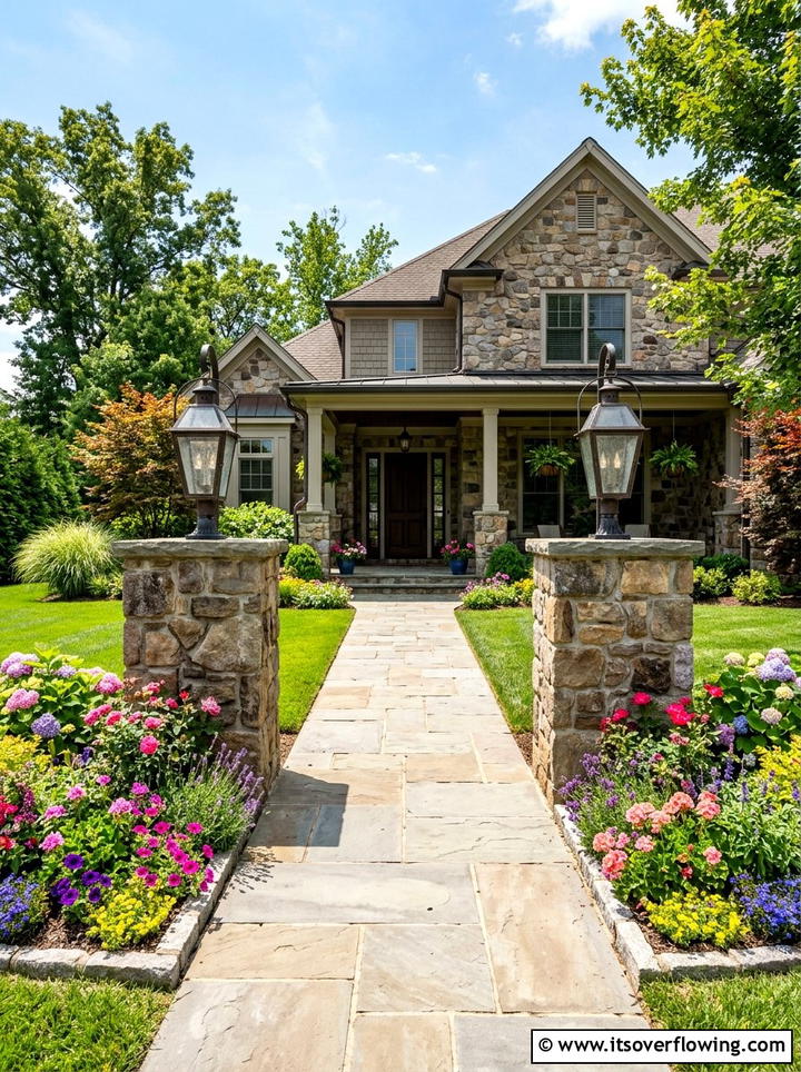 Double Sided Entry Lantern - 25 front porch ideas with lanterns