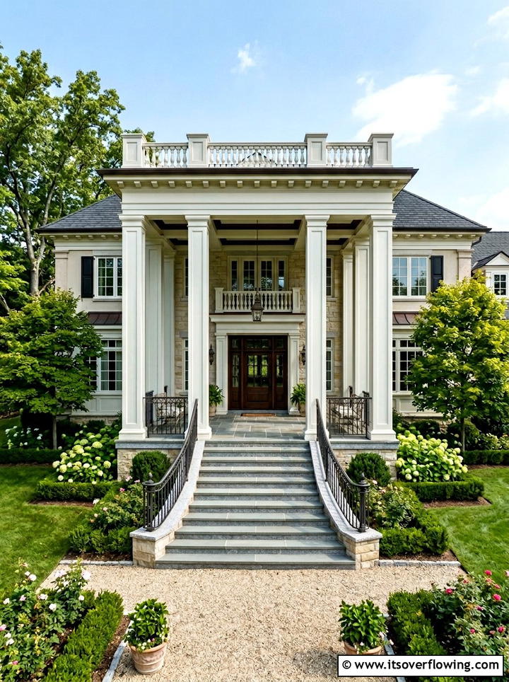 Double Square Column Porch - 25 front porch ideas with columns