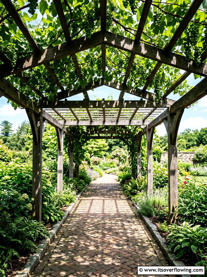 Double garden arch walkway - 25 garden decor ideas with garden arches