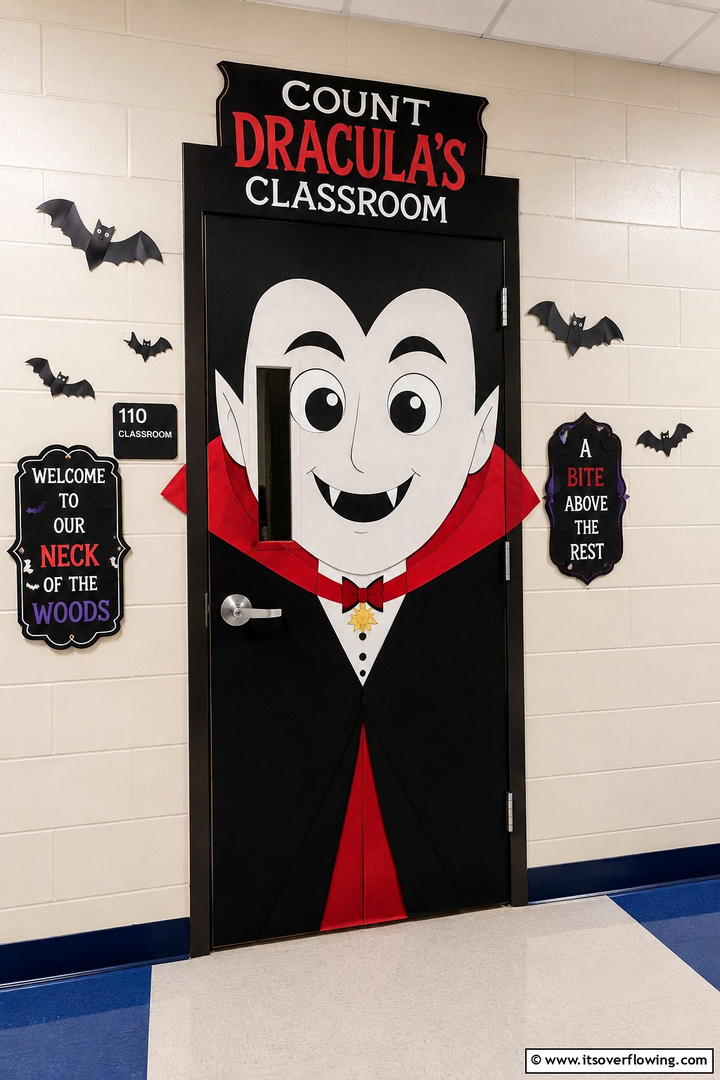 Draculas Classroom - 50 Fall Door Decor Classroom Ideas for Cozy Entryways