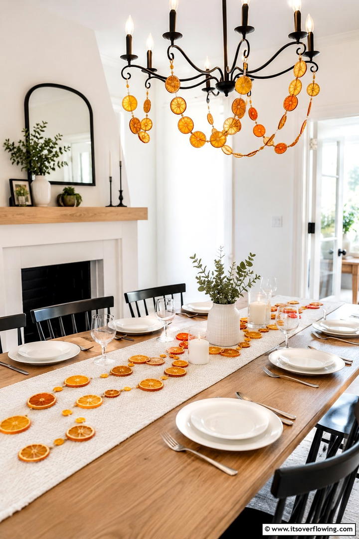 Dried Orange Slice Decor - 50 Fall Table Decor Ideas Roundup- Seasonal Styling