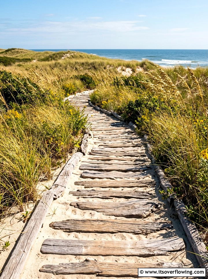 Driftwood Garden Path - 25 garden decor ideas with driftwood accents