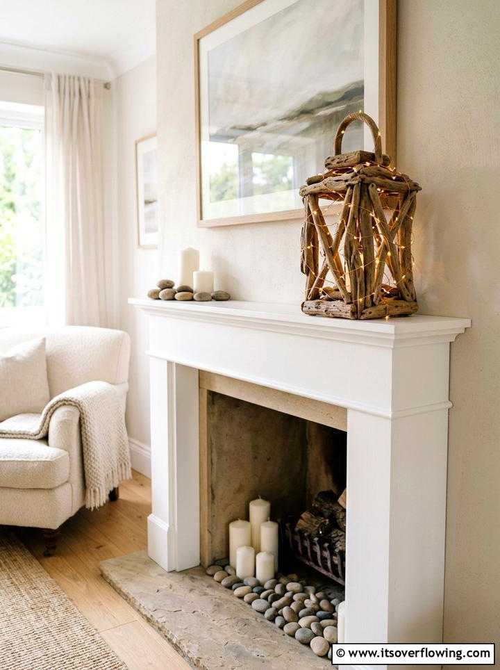 Driftwood Lantern - 25 reusing old things ideas for lantern decor