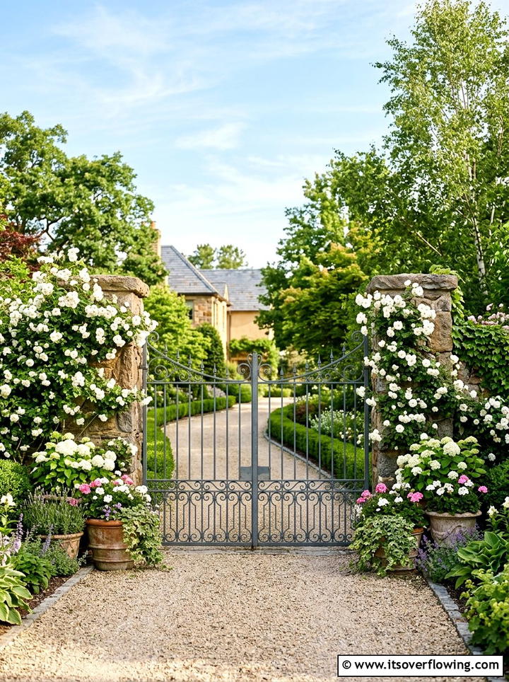 Driveway gate landscaping - 25 garden design ideas for driveways