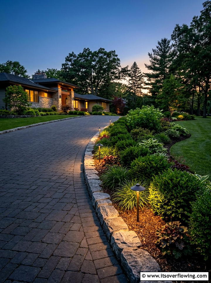 Driveway lighting landscaping - 25 garden design ideas for driveways