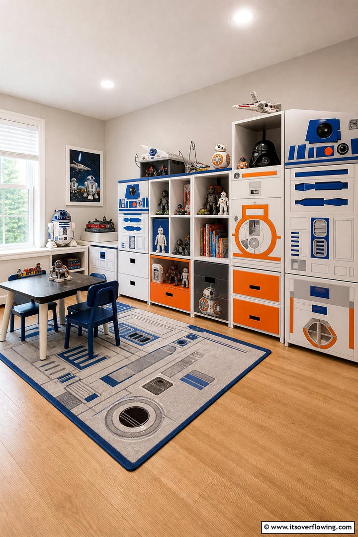 Droid Inspired Storage Units - 25 Star Wars Room Ideas for Every Fan’s Dream Space