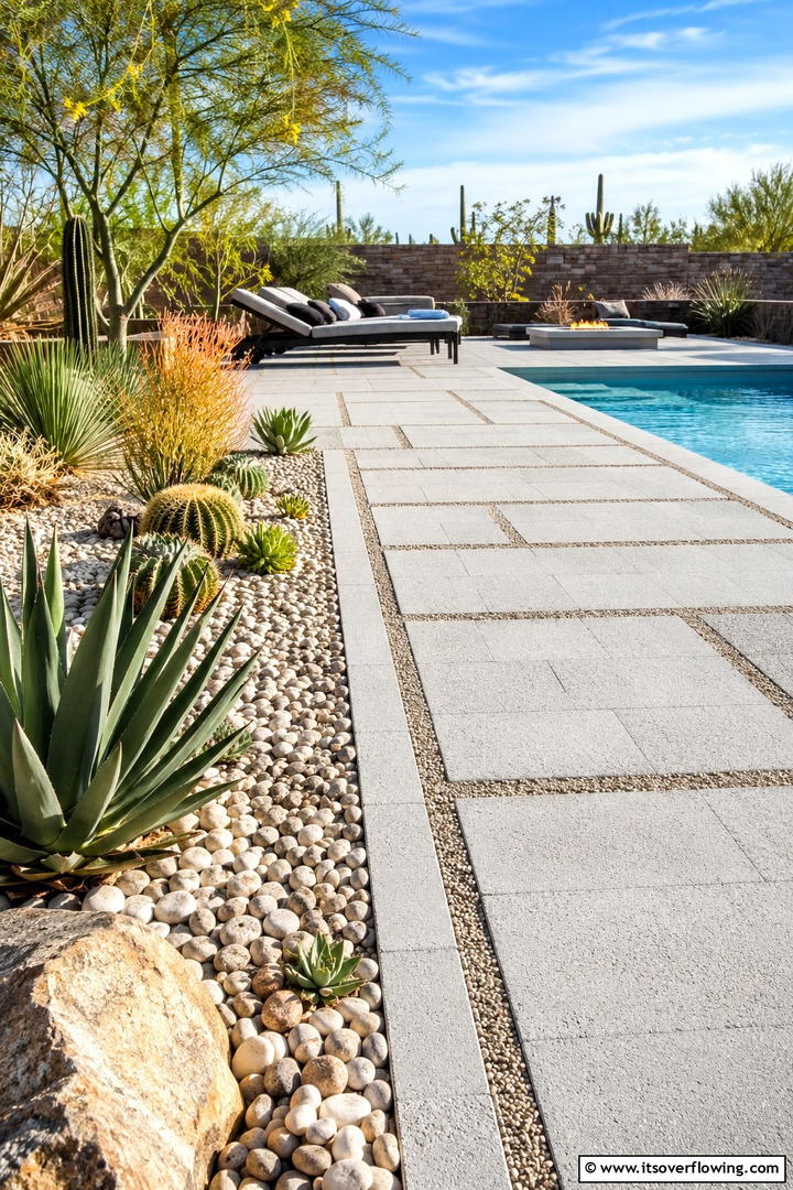 Drought Resistant Durability - 30 Pavers Around Pool Ideas for a Sleek and Safe Design