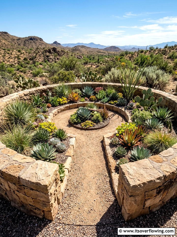 Drought Resistant Garden Bed - 25 creative garden ideas with keyhole garden beds