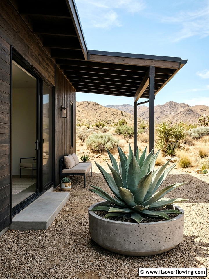 Drought Tolerant Agave For Modern Landscape - 25 front porch ideas with low maintenance plants