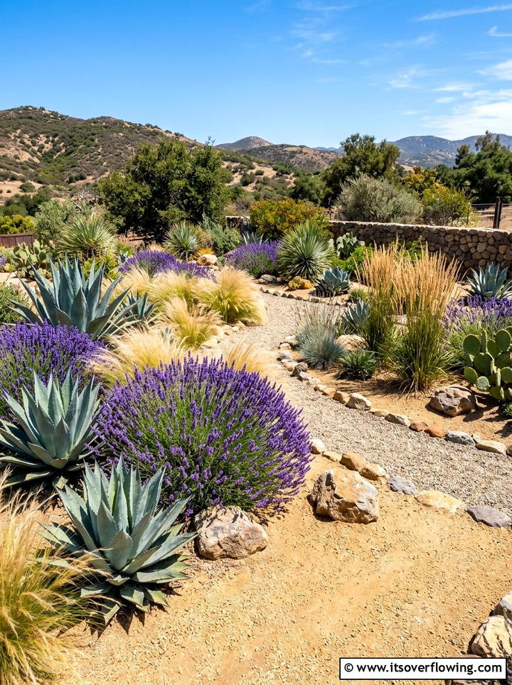 Drought tolerant garden with grasses - 25 garden ideas with ornamental grasses