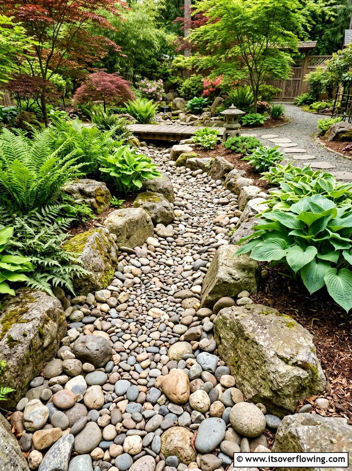 Dry Creek Bed - 25 garden ideas for zen spaces
