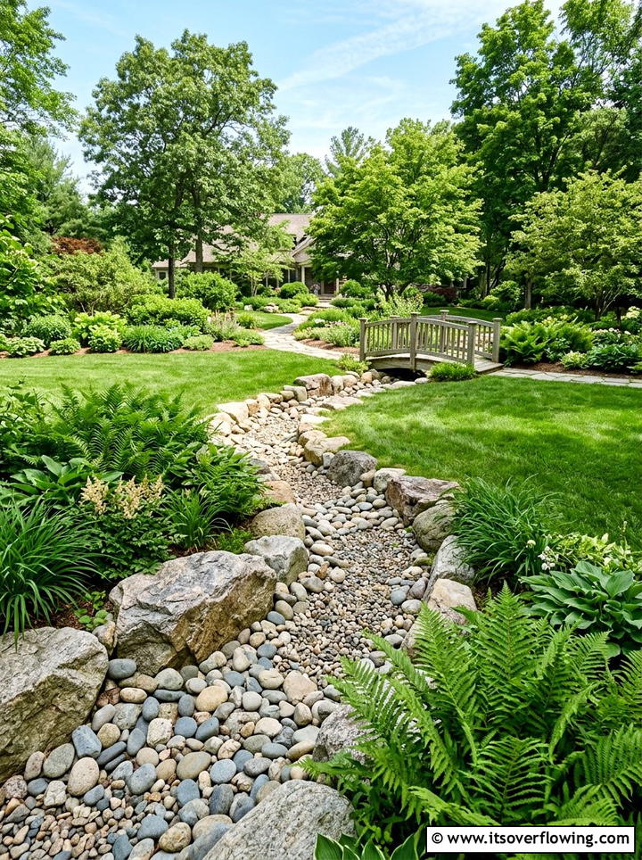 Dry Creek Bed For Drainage - 25 creative garden ideas with dry creek beds