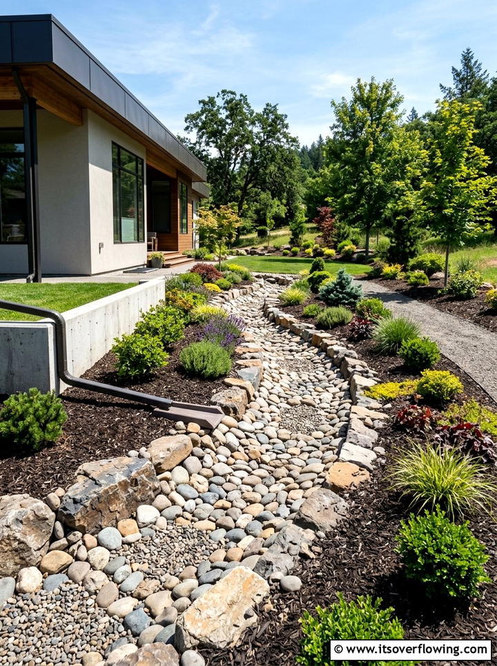 Dry Creek Bed For Drainage - 25 backyard ideas with dry creek bed