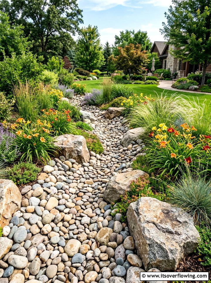 Dry Creek Bed Landscaping - 25 garden design ideas with low water plants