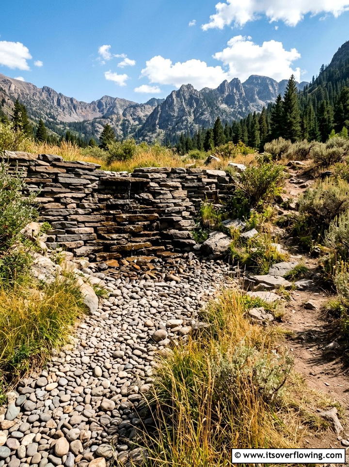 Dry Creek Bed Waterfall - 25 creative garden ideas with dry creek beds