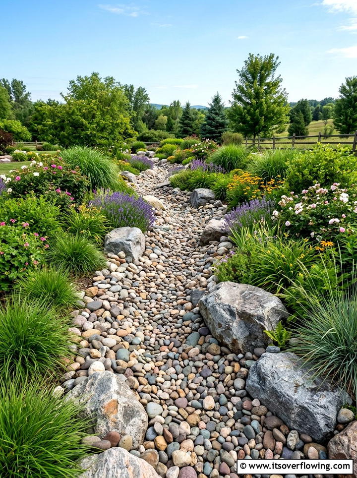 Dry River Bed - 25 garden ideas for japanese style