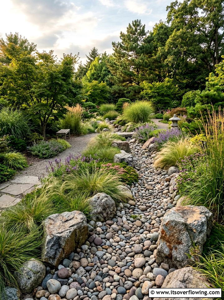 Dry creek bed landscaping - 25 creative garden ideas with drought proof landscaping