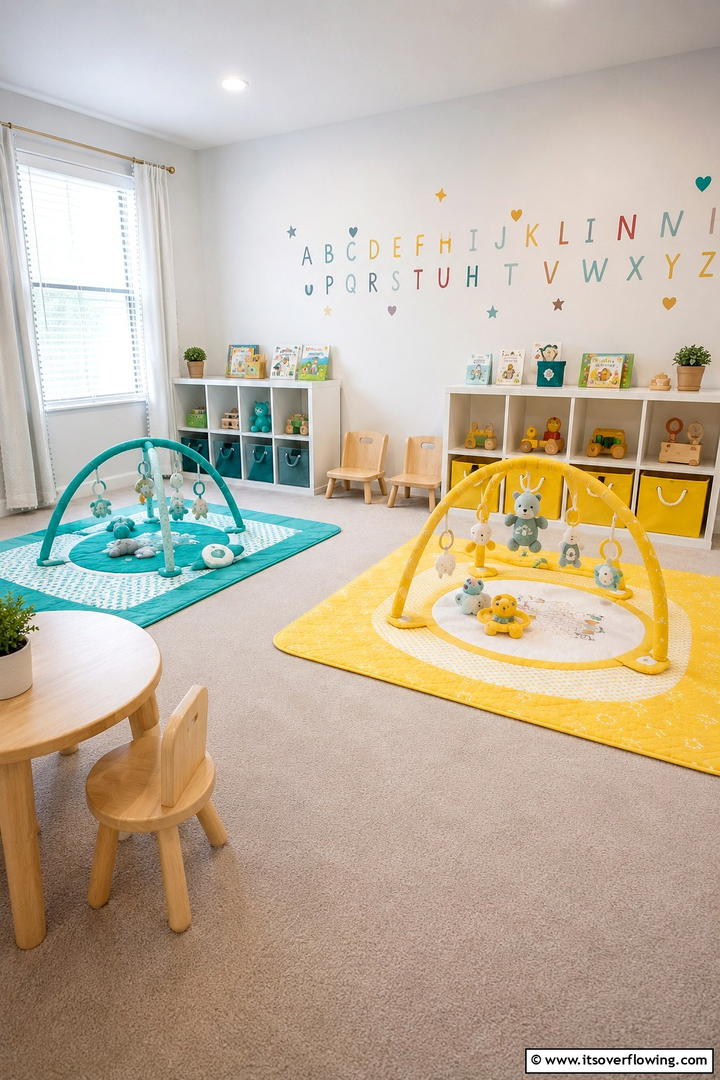 Dual Play Zone Delight - 30 Twin Nursery Ideas for Stylish & Functional Baby Spaces
