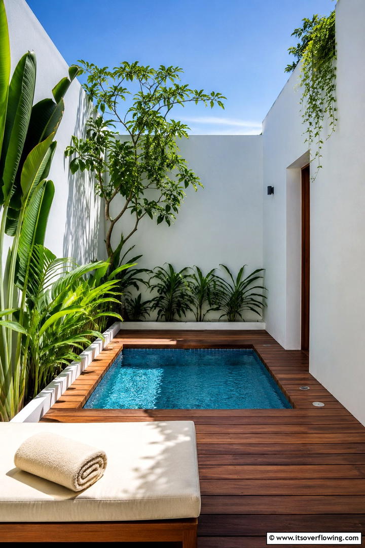Dual Purpose Pool Nook - 30 Small Pool Ideas for Compact Outdoor Living Spaces