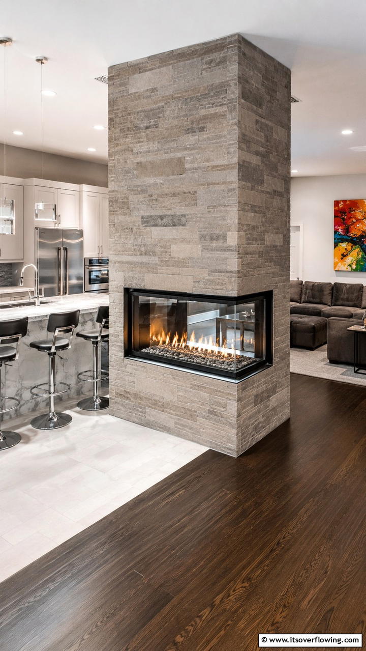 Dual Sided Corner Fireplace - 25 Cozy Corner Fireplace Ideas for Your Home