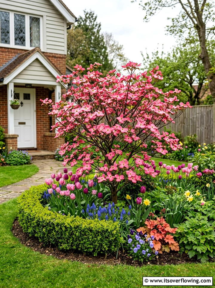 Dwarf Dogwood Tree - 25 small garden ideas with dwarf trees