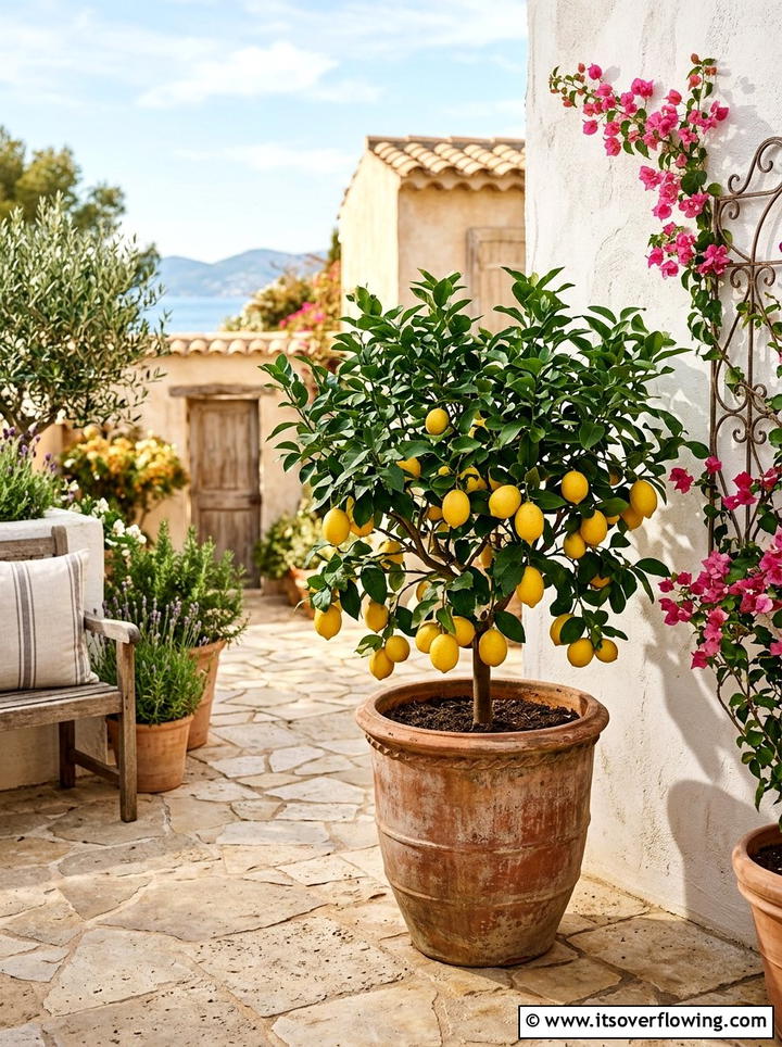 Dwarf Fruit Tree - 25 garden ideas for tiny patios