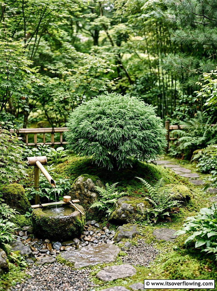 Dwarf Japanese Cedar - 25 small garden ideas with dwarf trees