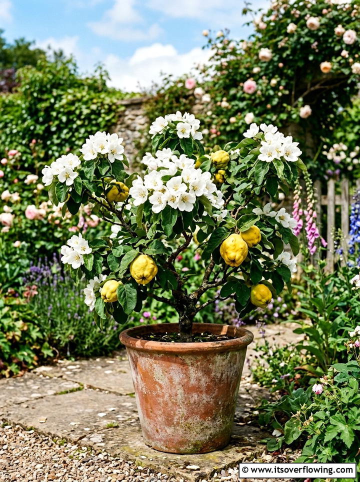 Dwarf Quince Tree - 25 creative garden ideas with patio fruit trees